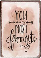 Clayre & Eef Decoratieve Magneet 5x1x7 cm Roze Ijzer Rechthoek Most - thumbnail