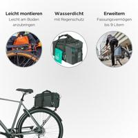 Bagagedragertas Basil Discovery 365D 9 liter 36 x 16 x 20 cm - zwart melee - thumbnail