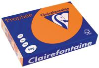 Clairefontaine Trophée gekleurd papier, A4, 80 g, 500 vel, oranje - thumbnail