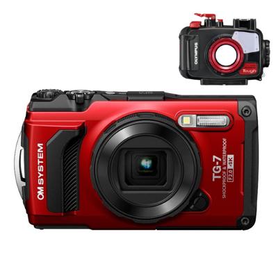 OM SYSTEM Tough TG-7 rood Diving Kit
