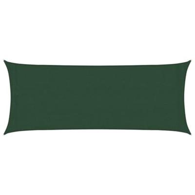 VidaXL Zonnezeil 160 g/m² 2x5 m hdpe donkergroen