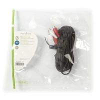 Stereo-Audiokabel | 2x RCA Male - 2x RCA Female | 5,0 m | Zwart - thumbnail