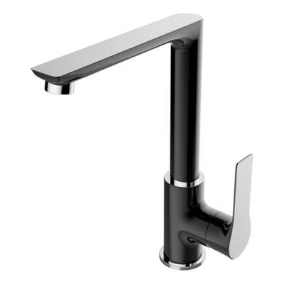 Casma éénhendel-keukenmengkraan zwart/chroom