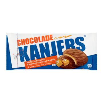 Kanjers Melkchocolade Karamel Zeezout Wafels 4 Stuks 180 g bij Jumbo Kanjers Melkchocolade Karamel Zeezout Wafels 4 Stuks 180 g bij Jumbo