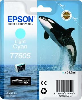 Epson T7605 Orb-cartridge licht cyaan