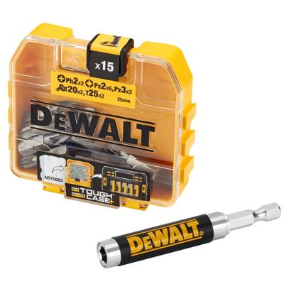 DeWalt Accessoires 15-delige mixed tic tac + schroefgeleider - DT71511-QZ