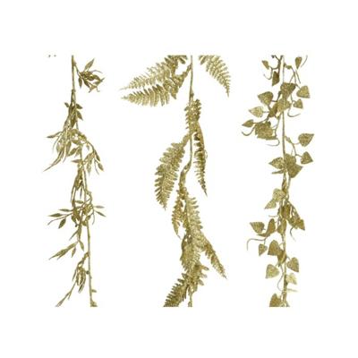 Guirlande glitter kunststof goud 180cm