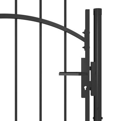 VidaXL Poort 1x2,2 m staal zwart