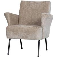 WOOOD Fauteuil 'Muse' Chenille, kleur Naturel - thumbnail