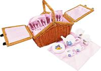 Small Foot houten picknickmand met servies romantisch, 30dlg. - thumbnail