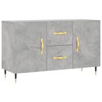 Dressoir 100x36x60 cm bewerkt hout betongrijs - thumbnail