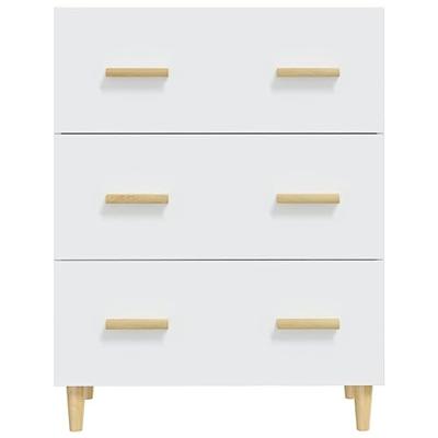 Dressoir 70x34x90 cm bewerkt hout wit