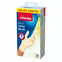 Vileda Natural Latex Handschoenen M/L 100 Stuks - thumbnail