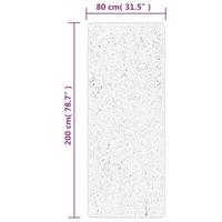 VidaXL Vloerkleed pamplona shaggy hoogpolig 80x200 cm zwart en crème - thumbnail