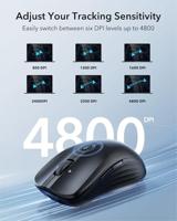 ESR MagMouse Muis Radiografisch, Bluetooth Optisch Zwart 3 Toetsen 4800 dpi Intelligent scrollwiel - thumbnail