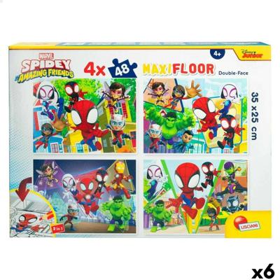 Set van 4 Puzzels Spidey 35 x 1,5 x 25 cm 48 Onderdelen (6 Stuks) Set van 4 Puzzels Spidey 35 x 1,5 x 25 cm 48 Onderdelen (6 Stuks)