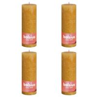 Bolsius rustiek stompkaars 190/68 honey yellow a4 - thumbnail