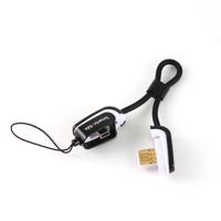 Slimme USB naar mini-USB 5-pins kabel met MicroSD kaartlezer, 10 cm - thumbnail