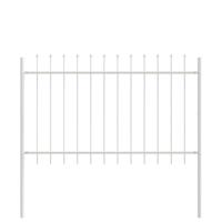 Tuinhek 9 pcs Wit 15,3 x 0,8 m Poedercoating staal - thumbnail