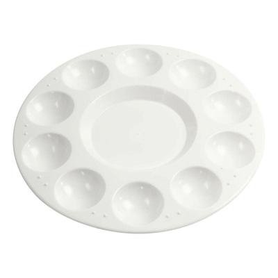 Creativ Company Https://www.cchobby.nl/palet-rond-palet-met-11-vakken-d-17-cm-wit-1-stuk