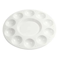 Creativ Company Https://www.cchobby.nl/palet-rond-palet-met-11-vakken-d-17-cm-wit-1-stuk - thumbnail