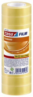 Plakband tesafilm standaard 33mx15mm tr 10 rol