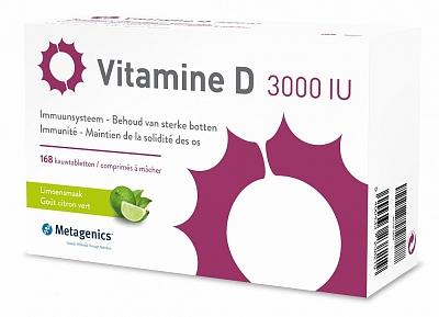 Metagenics Vitamine D 3000 IU Kauwtabletten
