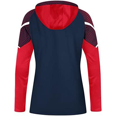 JAKO 6722 Sweater Met Kap Performance - Marine/Rood - L