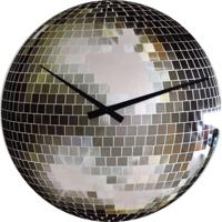 NeXtime klok 8801 Small Disco, Ø30 cm, Wall, Silver - thumbnail