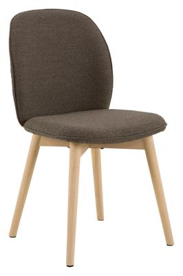 Bendt Eetkamerstoel 'Tijn' Bouclé, kleur Taupe