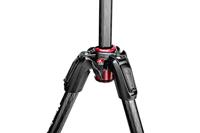 Manfrotto MT190GOC4 Kit 190 Carbon Fibre 4 Sections Aluminium Tripod for Camera, Quick Power Lock System. Made in Italy, for DSLR, CSC, Mirrorless Black - thumbnail
