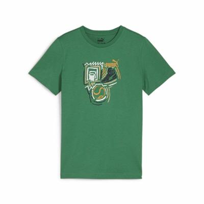 T-Shirt met Korte Mouwen voor kinderen Puma Graphic - Maat: 7-8 jaar