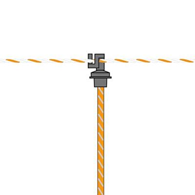Gallagher Topisolator voor veerstalen paal (5) - 009411 009411