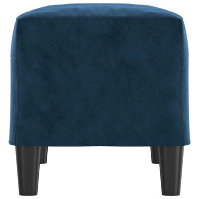 Bankje 70x35x41 cm fluweel blauw