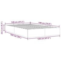 Bedframe zonder matras 120x190 cm kunstleer zwart - thumbnail
