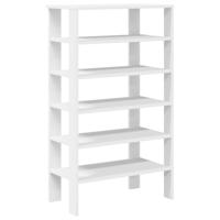 Schoenenrek 61x32x105 cm bewerkt hout wit - thumbnail
