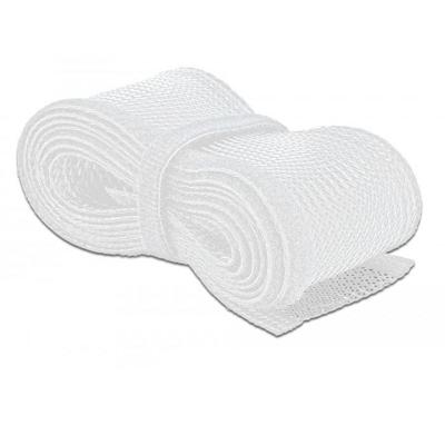 Kabelmantel met klittenbandsluiting 2 m x 19 mm wit