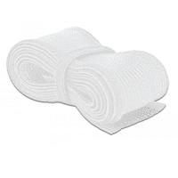 Kabelmantel met klittenbandsluiting 2 m x 19 mm wit - thumbnail