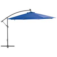 Zweefparasol met aluminium paal 350 cm blauw - thumbnail