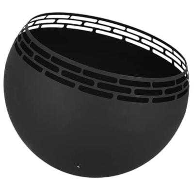 Esschert Design vuurplaats bolvormig strepen zwart Esschert Design vuurplaats bolvormig strepen zwart