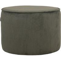 LABEL51 Poef 'Tibo' Rib, kleur Army Green - thumbnail