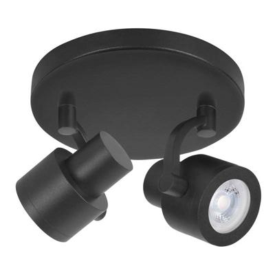 Highlight SpotAlto zwart 2-lichts rond - S7395.01