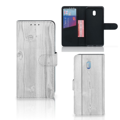 Xiaomi Redmi 8A | Book Style Case | White Wood