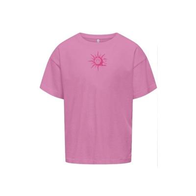Kids ONLY zomer top S/S meisjes - box fit - fuchsia, roze paars - Kogruth