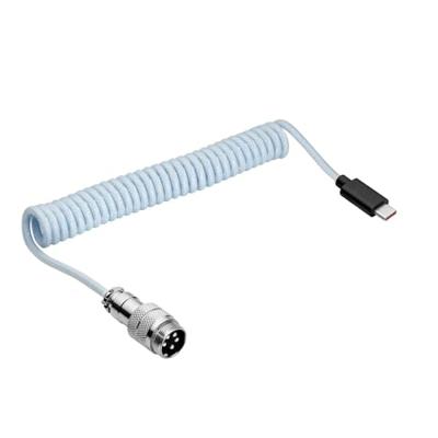 Akyga AK-USB-48 USB-kabel USB 2.0 USB-C stekker, USB-A stekker 3.00 m Wit