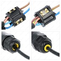 Kabelverbinder - T-vorm - IP68 waterdicht - Koppelstuk - Geschikt voor 4-12mm kabeldikte - thumbnail