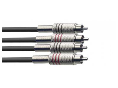 Stagg STC2C kabel 2x RCA male - 2x RCA male 2 meter Stagg STC2C kabel 2x RCA male - 2x RCA male 2 meter