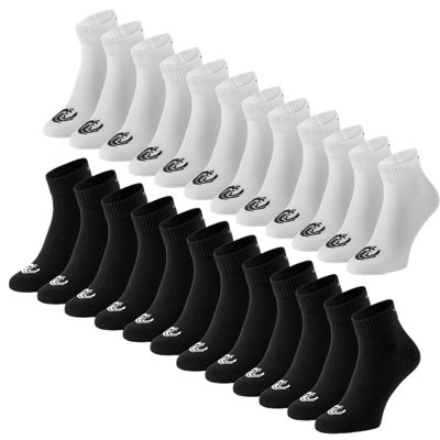 Vinnie-G Quartersokken 12-pack Zwart-39/42