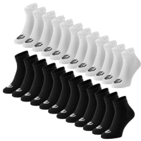 Vinnie-G Quartersokken 12-pack Zwart-39/42 - thumbnail