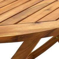 7-delige Tuinset poly rattan en massief hout grijs - thumbnail